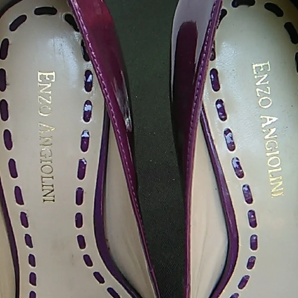 Enzo Angiolini Purple Platform Heels